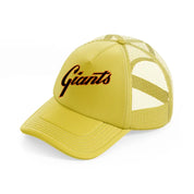 giants fan-gold-trucker-hat