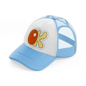 groovysticker 12 sky blue trucker hat