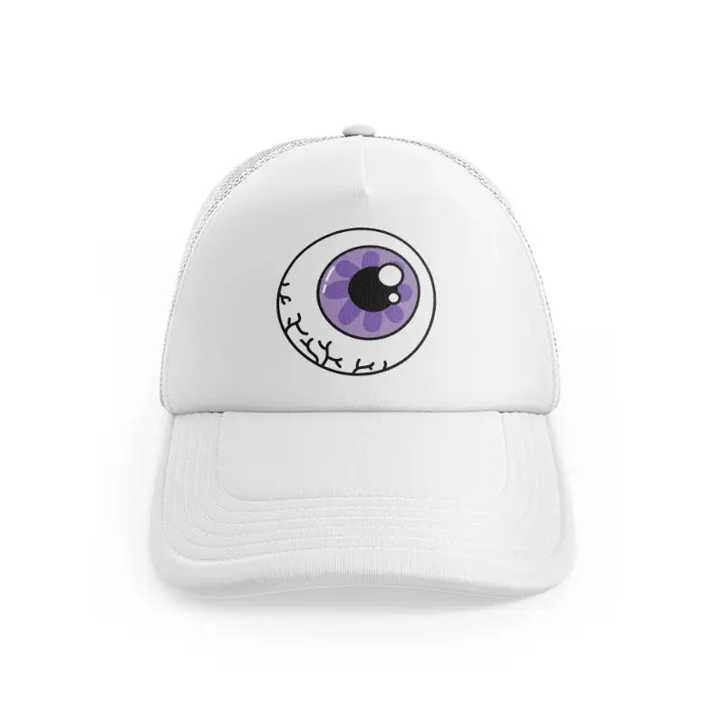 Purple Eyeballwhitefront view