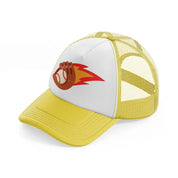 baseball catch-yellow-trucker-hat