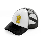 ball trophy-black-and-white-trucker-hat