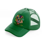 untitled 2 3 green trucker hat