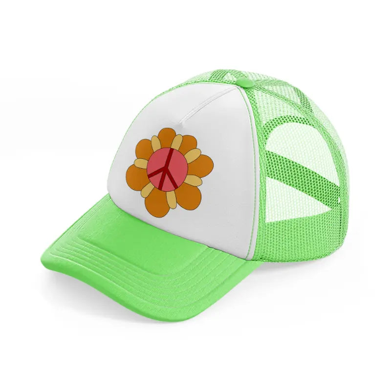 floral elements-27-lime-green-trucker-hat