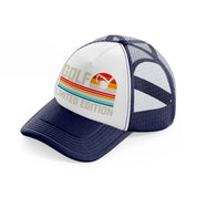 golf limited edition color-navy-blue-and-white-trucker-hat