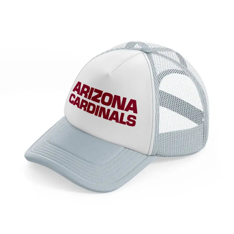 arizona cardinals bold letters-grey-trucker-hat