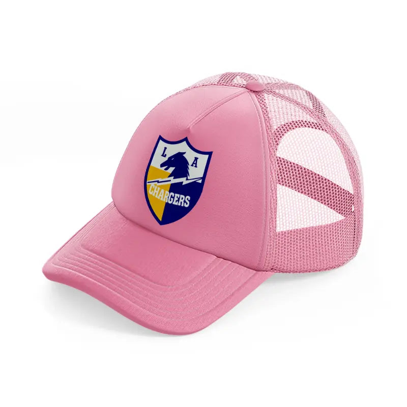 los angeles chargers retro-pink-trucker-hat