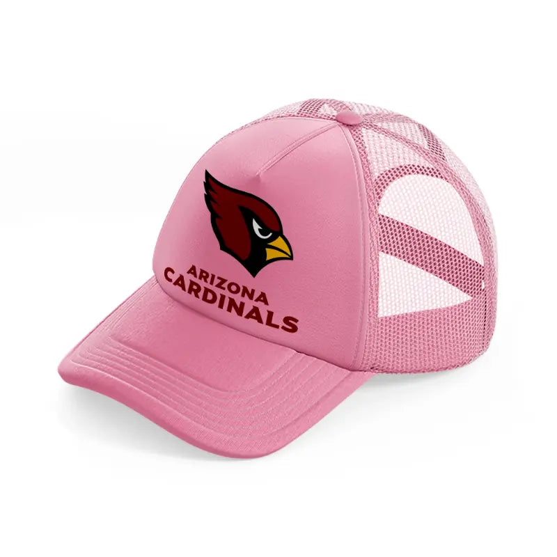 arizona cardinals logo-pink-trucker-hat