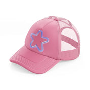 star pink trucker hat