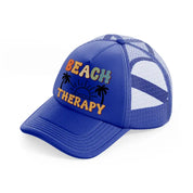 beach therapy-blue-trucker-hat