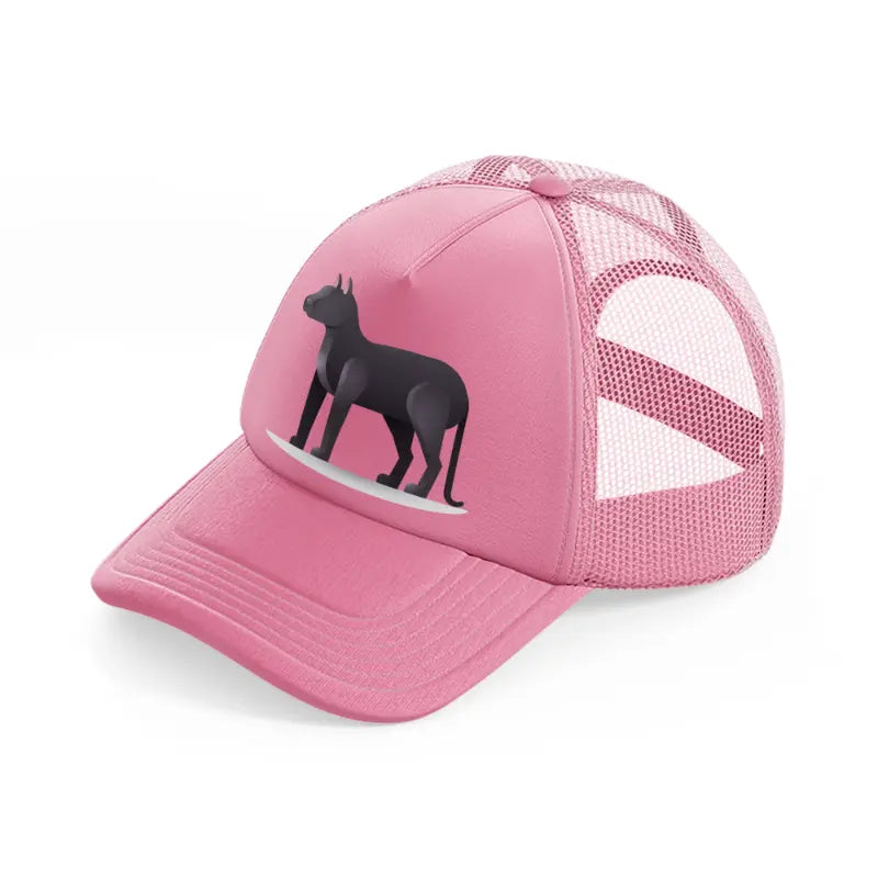 039 cat pink trucker hat