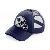 tennessee titans white helmet-navy-blue-trucker-hat