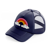 retro elements-70-navy-blue-trucker-hat