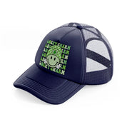 lucky charm navy blue trucker hat