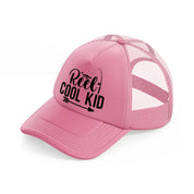reel cool kid-pink-trucker-hat