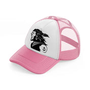 pirate crew-pink-and-white-trucker-hat