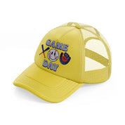 game day gold trucker hat