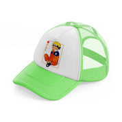 naruto square-lime-green-trucker-hat