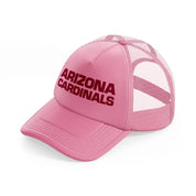 arizona cardinals bold letters-pink-trucker-hat