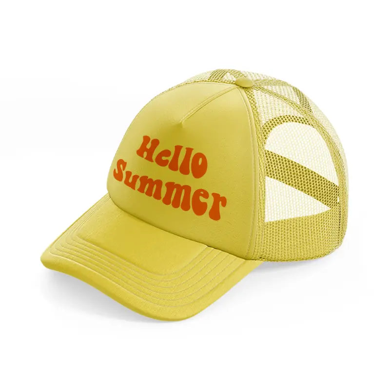 retro elements 110 gold trucker hat