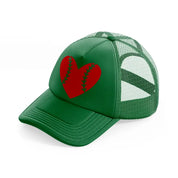 baseball love-green-trucker-hat