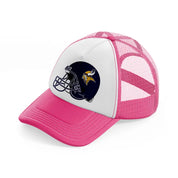 minnesota vikings helmet-neon-pink-trucker-hat