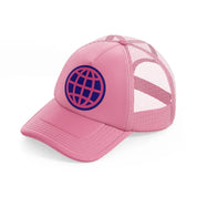 groovy 60s retro clipart transparent 02 pink trucker hat