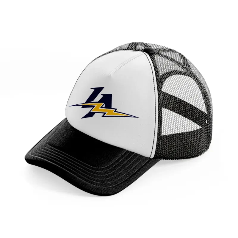 los angeles chargers lover-black-and-white-trucker-hat