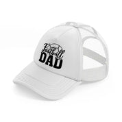 football dad-white-trucker-hat
