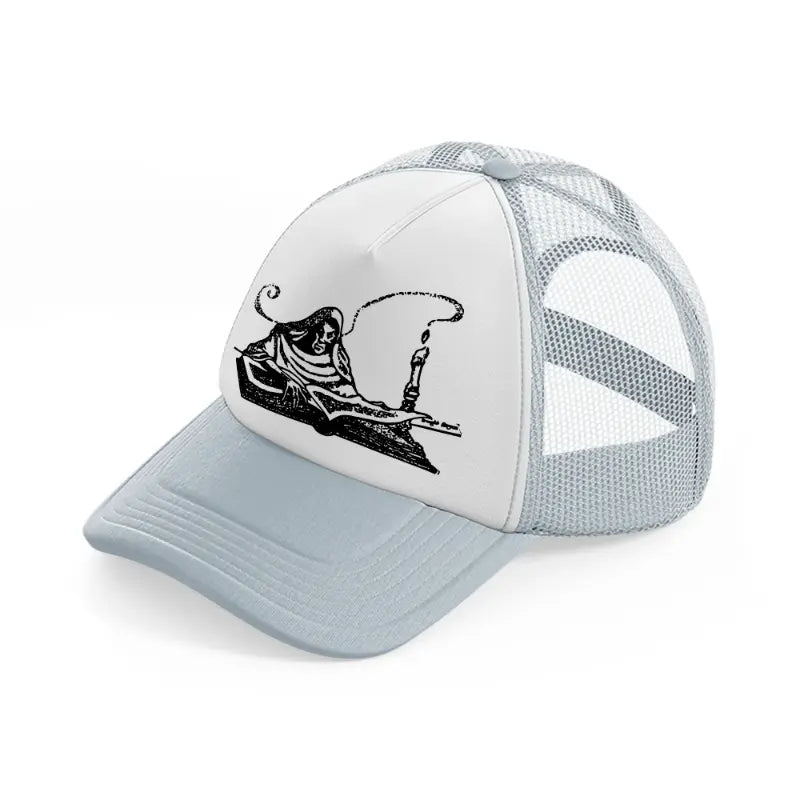 soul reaper-grey-trucker-hat