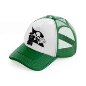 captain flag-green-and-white-trucker-hat