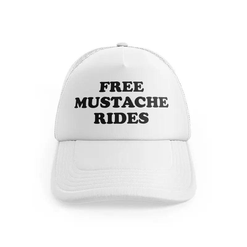 Free Mustache Rideswhitefront-view