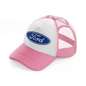 ford simple-pink-and-white-trucker-hat