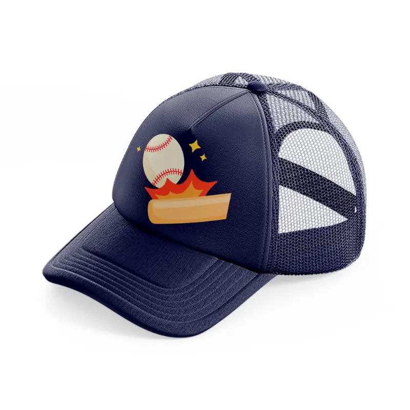 baseball hit-navy-blue-trucker-hat