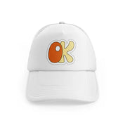 groovysticker 12 white trucker hat