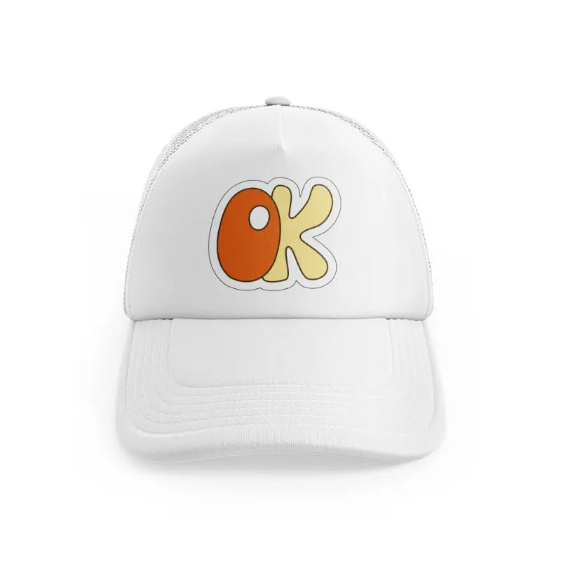 groovysticker 12 white trucker hat