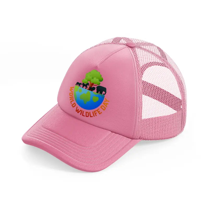 world-wildlife-day (4)-pink-trucker-hat