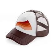 groovy shapes 15 brown trucker hat