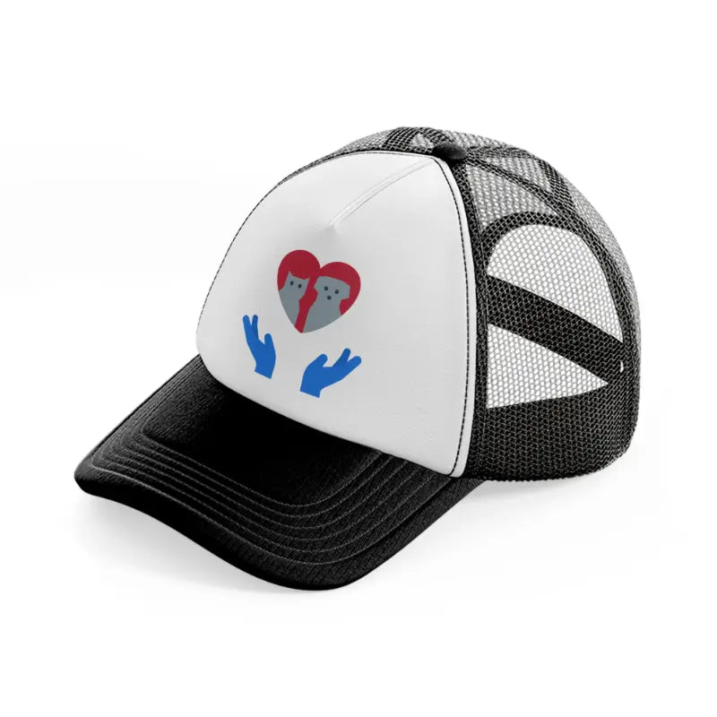 pet-care-black-and-white-trucker-hat