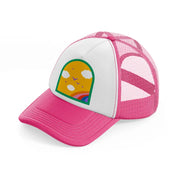 icon10 neon pink trucker hat