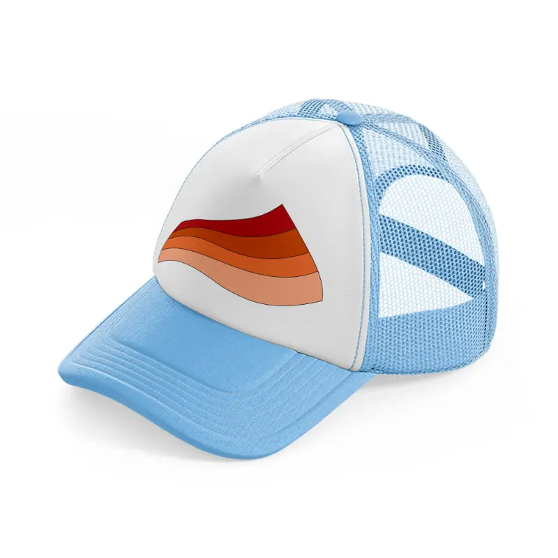 groovy shapes-15-sky-blue-trucker-hat