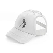 confused golfer-white-trucker-hat