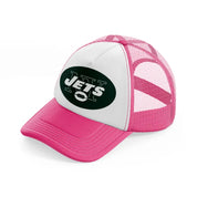 new york jets supporter-neon-pink-trucker-hat