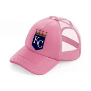 kansas city badge-pink-trucker-hat