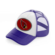 arizona cardinals small logo-purple-trucker-hat