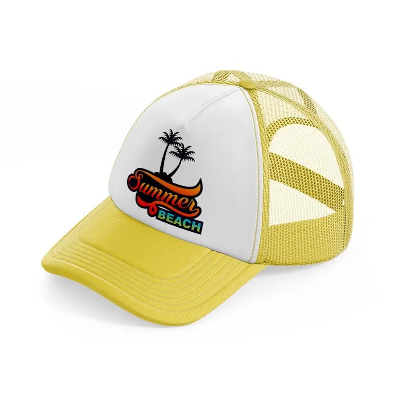 summer beach-yellow-trucker-hat