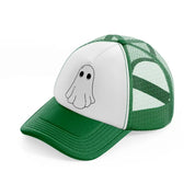 ghost green and white trucker hat