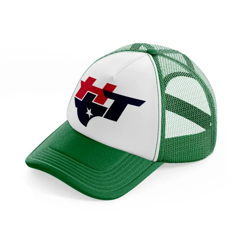houston texans artwork-green-and-white-trucker-hat