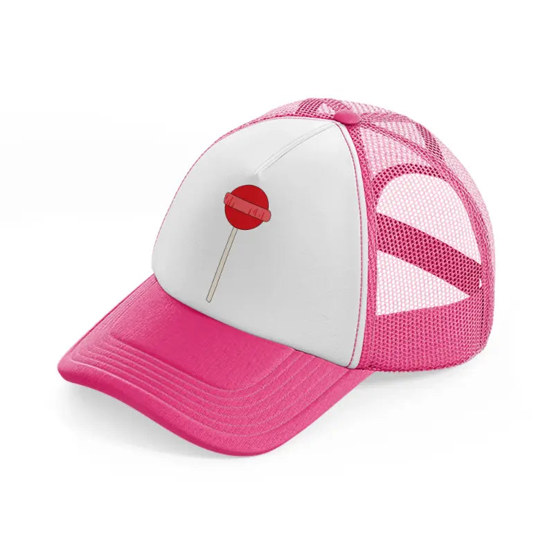 groovy elements-47-neon-pink-trucker-hat