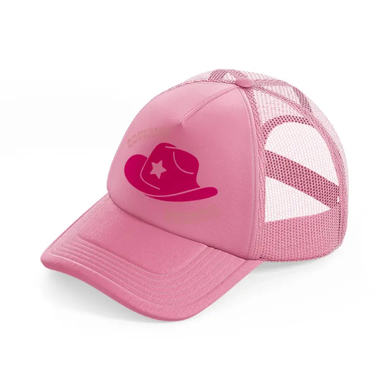 cowgirl energy-pink-trucker-hat