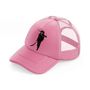 lady with weapons-pink-trucker-hat
